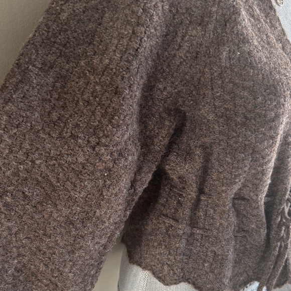 Vintage Havana Brown V-Neck Sweater - Picture 10 of 15